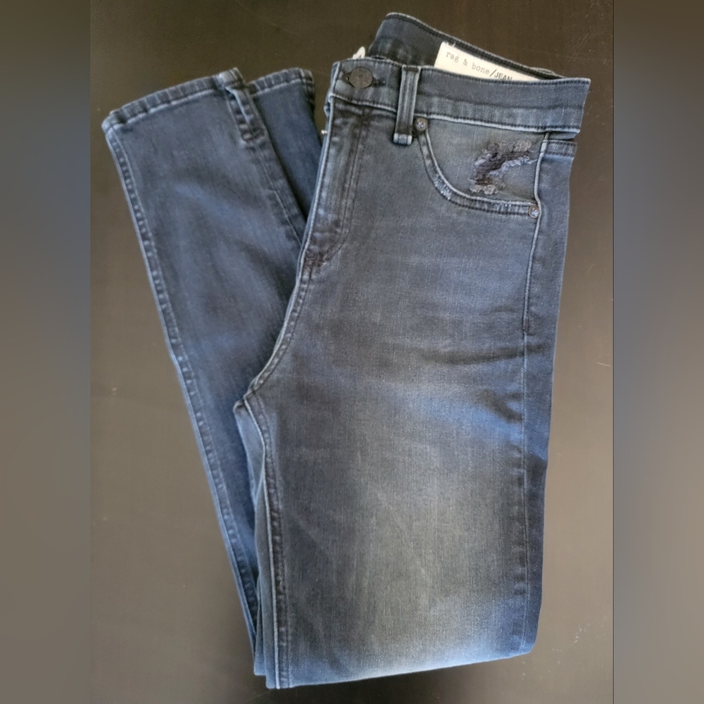 Rag & Bone Mid-Rise Skinny Leg Jeans - Picture 1 of 13